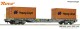 Roco 6600304, EAN 9005033388942: H0 DC Containertragwagen PKP