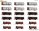 Roco 6600340, EAN 9005033392574: H0 DC 18-tlg. Display: Rangierbahnhof/Schiebedach-/Schiebewandwagen DB