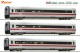 Roco 74029, EAN 9005033740290: H0 DC 3-tlg. Set 2: Zwischenwagen ICE 1 DB AG