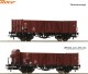 Roco 76289, EAN 9005033762896: H0 DC 2-tlg. Set: Offene Güterwagen, DB III
