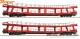 Roco 77047, EAN 9005033770471: H0 DC 2-tlg. Set: Autotransportwagen, BTE