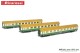 Rivarossi 4344, EAN 5055286702778: H0 DC 3-tlg. Set Reisezugwagen DR