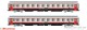Rivarossi 4355, EAN 5055286700286: H0 DC 2-tlg. Set 2. Klasse Reisezugwagen FS