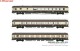 Rivarossi 4358, EAN 5063129018269: H0 DC 3er Set IC 572/579 Reisezugwagen Petruzzelli FS