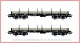 Rivarossi 6477, EAN 5055286675614: H0 DC Set Flachwagen 2-teilig Thyssen
