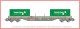 Rivarossi 6498, EAN 5055286679902: H0 DC Containertragwagen der SBB