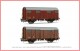 Rivarossi 6505, EAN 5055286685729: H0 DC Set gedeckte Güterwagen 2-teilig der FS