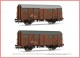 Rivarossi 6507, EAN 5055286685743: H0 DC Set gedeckte Güterwagen Ghs 2-teilig der FS