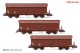 Rivarossi 6520, EAN 5055286685941: H0 DC Set Selbstentladewagen 3-teilig der DB AG