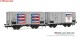 Rivarossi 6606, EAN 5063129018764: H0 DC 2er Set 2-achsige Kühlwagen Cinzano FS