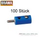 Brawa 3005, EAN 4012278030050: Querlochstecker, Ø 2,5 mm, blau