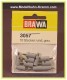 Brawa 3057, EAN 4012278030579: Querlochstecker Ø 2,5 mm, grau