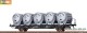Brawa 49136, EAN 4012278491363: H0 DC Behältertragwagen BTmms58 DB