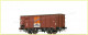 Brawa 49729, EAN 4012278497297: H0 DC Gedeckter Güterwagen Caramba DB, Epoche III
