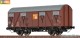 Brawa 50143, EAN 4012278501437: H0 DC Gedeckter Güterwagen Kmmhs56 Brandt DB