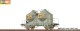 Brawa 50573, EAN 4012278505732: H0 DC Staubbehälterwagen Mandt Feldspat DB