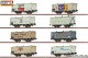 Brawa 50822, EAN 4012278508221: H0 Set (8er) Güterwagen MILCHWAGEN, DC