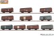 Brawa 50824, EAN 4012278508245: H0 Set (10er) Güterwagen FAHRZEUGMARKEN, DC