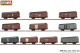 Brawa 50824, EAN 4012278508245: H0 Set (10) Freight Car VEHICLE BRANDS, DC