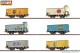 Brawa 50873, EAN 4012278508733: H0 Set (6er) Güterwagen G10 ÖSTERREICH, DC