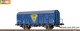 Brawa 51366, EAN 4012278513669: H0 DC Gedeckter Güterwagen Gmms44 VARTA DB
