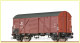 Brawa 67321, EAN 4012278673219: N Gedeckter Güterwagen Gmhs DR, Epoche III