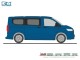 Rietze 11734, EAN 4037748117345: VW T7 Caravelle blau