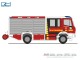 Rietze 68160, EAN 2000075592620: 1:87 Magirus HLF Team Cab Feuerwehr Bous