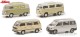 Schuco 450359100, EAN 4007864064762: 1:43 4er Set VW Camping Busse (T1,T2,T3,T4)