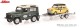 Schuco 452034800, EAN 4007864061327: 1:64 Land Rover Defender mit Anhänger und Mini Cooper Mini Maniac