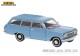 Brekina 20476, EAN 4026538204761: Opel Rekord B CarAVan blau