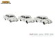 Brekina 27333, EAN 4026538273330: Set mit 3 Tatra 603, Teilnehmer des Marathon de la route 1965