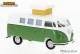 Brekina 31617, EAN 4026538316174: 1:87 VW T1b Camper mit geöffnetem Hubdach 1960, grün