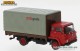 Brekina 35908, EAN 4026538359089: 1:87 Bedford TK Pritschen-LKW mit Plane DSB Gods (DK) 1960
