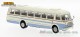 Brekina 58268, EAN 4026538582685: 1:87 JZS Jelcz 043 Bus hellbeige, hellblau, 1964