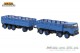 Brekina 58531, EAN 4026538585310: H0/1:87 Fiat 691 Millepiedi Pritschen-Hängerzug blau