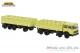 Brekina 58532, EAN 4026538585327: H0/1:87 Fiat 691 Millepiedi Pritschen-Hängerzug gelbgrün