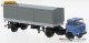 Brekina 71206, EAN 4026538712068: 1:87 IFA W 50 Pritschen-Sattelzug mit Plane, blau / grau /schwarz