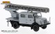 Brekina 71768, EAN 2000075647801: IFA S 4000-1 Drehleiter mit Doppelkabine Deutsche Post