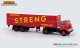 Brekina 85231, EAN 4026538852313: 1:87 DAF Do 2000 Koffer-Sattelzug Streng (NL) 1957