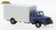 Brekina 85512, EAN 4026538855123: H0/1:87 UNIC ZU 122 Koffer-LKW blau/grau