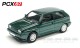 Brekina PCX870084, EAN 4052176494615: H0/1:87 VW Rallye Golf metallic dunkelgrün, 1989 (PCX)