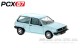 Brekina PCX870334, EAN 4052176745533: H0/1:87 VW Polo II Fox, türkis/Dekor, 1985 (PCX87)