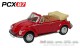 Brekina PCX870516, EAN 4052176765371: 1:87 VW 1303 Cabriolet (1979) rot