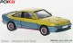 Brekina PCX870532, EAN 4052176756003: H0/1:87 Opel Manta B Mattig, gelb/blau, 1991 (Filmfahrzeug)