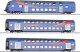 Tillig 502212, EAN 4012501522123: H0 DC Doppelstockwagenset SRI Rail Invest (SRI)