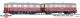 Tillig 70054, EAN 4012501700545: H0 DC analog Triebwagen VT 135 mit Beiwagen VB 140 DR