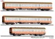 Tillig 70061, EAN 4012501700613: H0 DC 3er Set Personenwagen Museums-Städteexpress