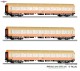Tillig 70063, EAN 4012501700637: H0 DC 3er Set Personenwagen Y/B 70 Städteexpress DR