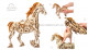 Ugears 3D Models 70054, EAN 4820184120884: Ugears 3D Lasercut Bausatz, mechanisches Pferd